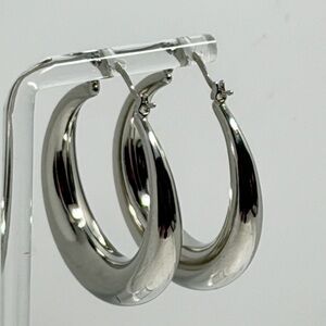 925 Sterling  Silver Hoop Earrings - Classic Women’s Hoops